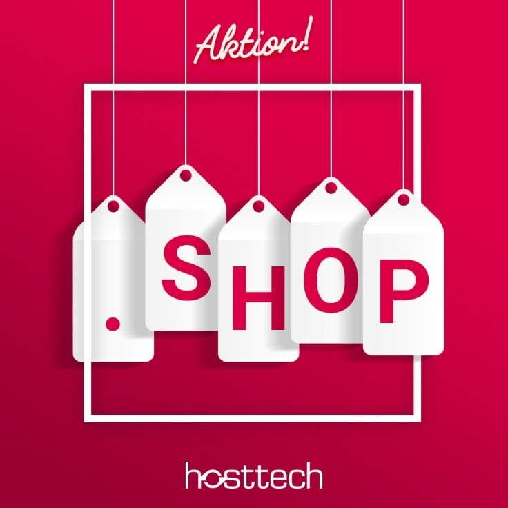 .shop Aktion bei hosttech